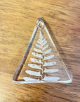 Holiday Glass Fern Ornaments
