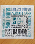 The Seeing Eye Coaster, Guide Dog, NJ State Dog Coaster