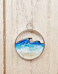 "Waves of Life" Sterling Silver & Resin Necklace NJM