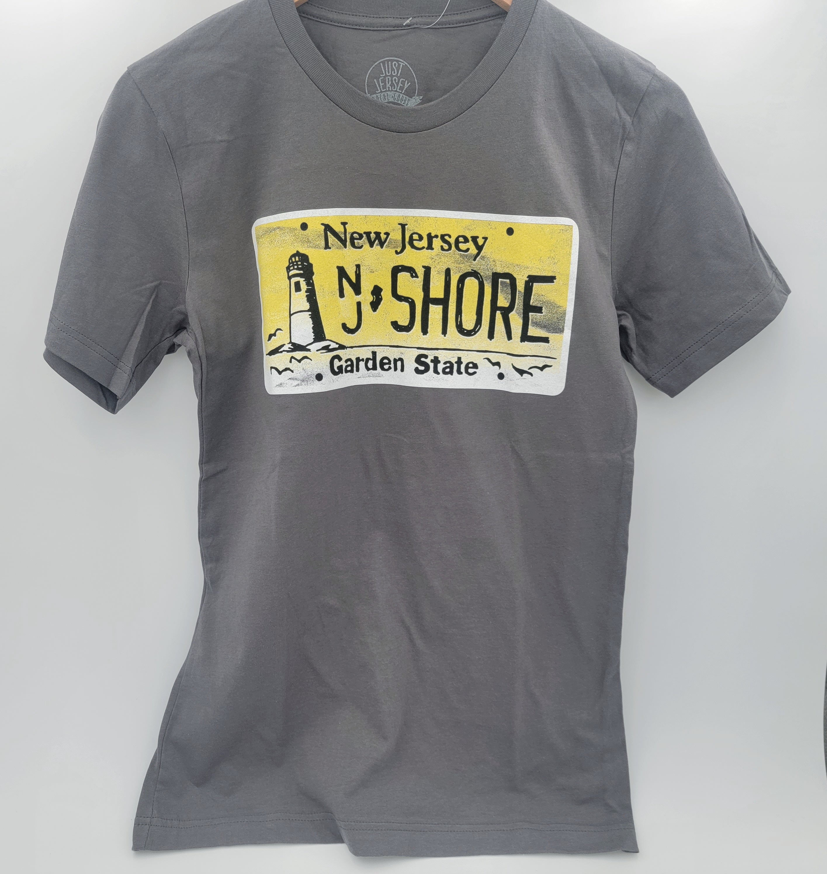 NJ-SHORE License Plate T-Shirt
