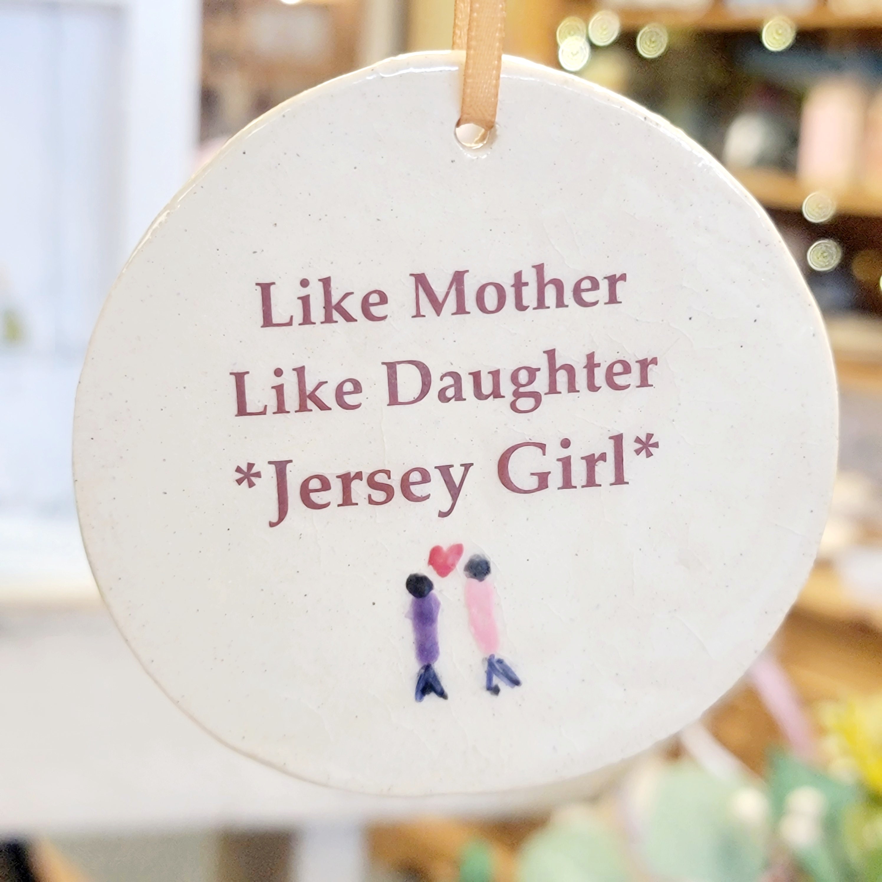 Jersey Girl Disk Ornament