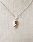 Sterling Silver Necklace with Jersey Shore Sand Charm