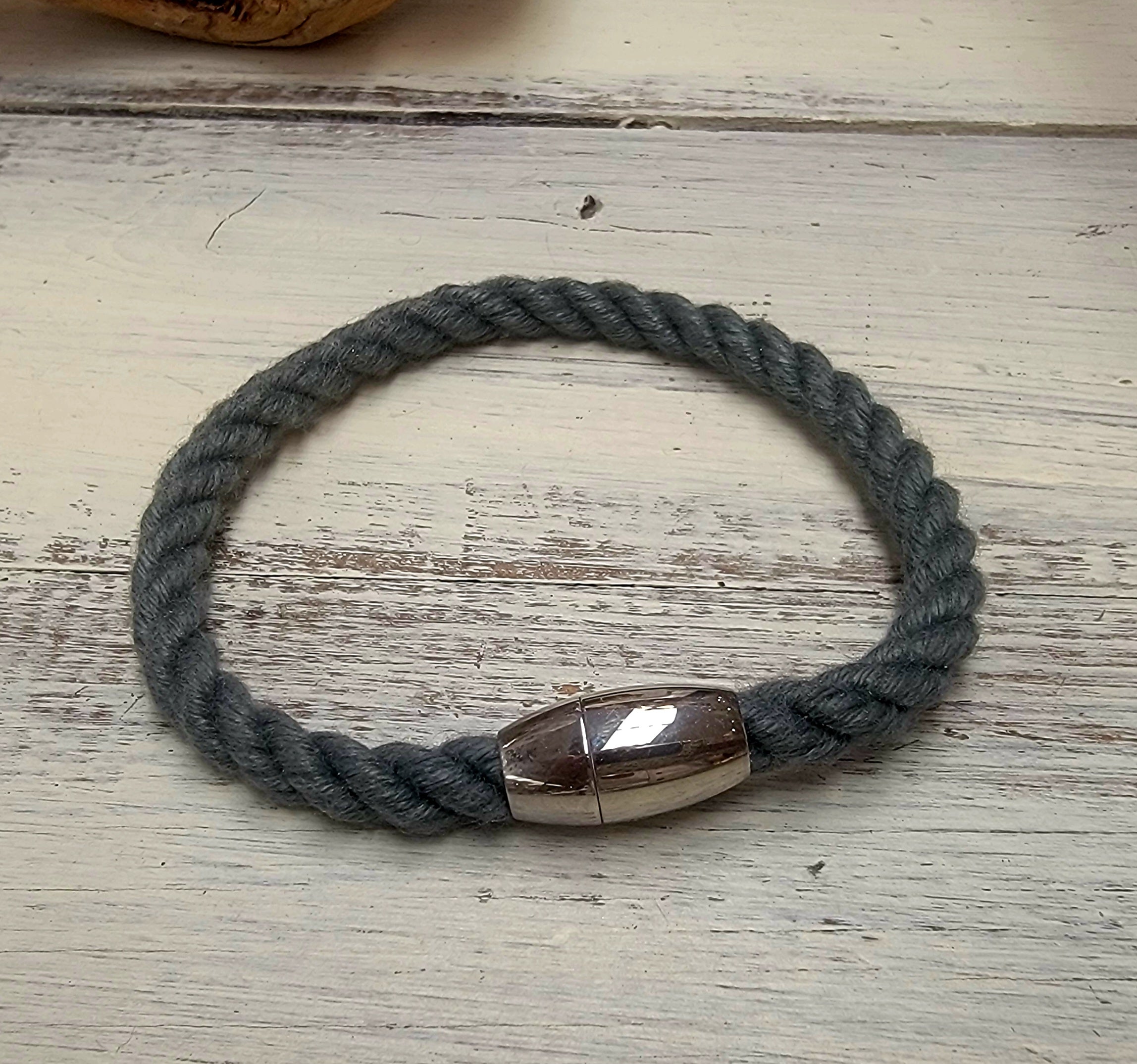 Foggy Gray Nautical Bracelet