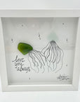 Sea Glass Art - Love Themed