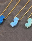 NJ Opal Charm Necklace