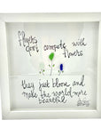 Sea Glass Art - Plant Themed