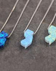 NJ Opal Charm Necklace