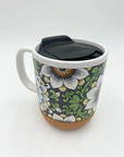 Botanical and Animal-Themed Mugs with Lids (15 oz)