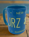 Jersey Girl Blue License Plate Mug