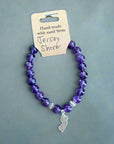 NJ Sand Beaded Gemstone Bracelet - NJ Charm