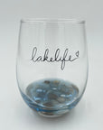 Lake Life Stemless Wine Glasses
