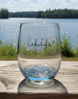 Lake Life Stemless Wine Glasses