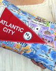 Pennant Flag Pillow on NJ fabric