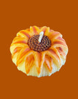 Hand-Painted Sunflower Candle