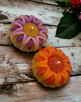 Hand-Painted Sunflower Candle