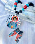 Recycled Tin 3-D Necklace