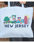 Canvas Tote - NJ Skyline - Jewelry & Accessories