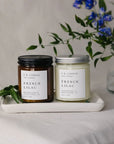 CB Candles - 8 oz Soy Candles Clear Jar - French Lilac - Candles