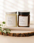CB Candles - 8 oz Soy Candles Clear Jar - Sea Cove - Candles