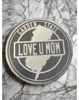 Circular Slate Cheese Platter - 10’’ / Love U Mom - Home & Lifestyle