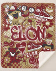 Collegiate Sherpa Blanket - Elon (Girls) - Home & Lifestyle