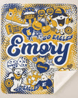 Collegiate Sherpa Blanket - Emory (Girls) - Home & Lifestyle