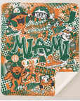 Collegiate Sherpa Blanket - Miami (Girls) - Home & Lifestyle