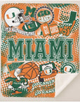 Collegiate Sherpa Blanket - Miami (Guys) - Home & Lifestyle