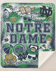 Collegiate Sherpa Blanket - Notre Dame (Guys) - Home & Lifestyle