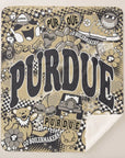 Collegiate Sherpa Blanket - Purdue (Girls) - Home & Lifestyle