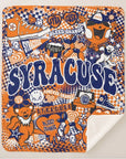 Collegiate Sherpa Blanket - Syracuse (Girls) - Home & Lifestyle