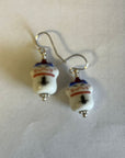 Crystal Earrings - Chinese Porcelain Cat - Jewelry & Accessories