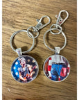 Double-Sided Charm/ Keychain - Bruce Springsteen - Jewelry & Accessories