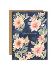 Greeting Cards - Congratulations - Dark Floral - Books & Cards