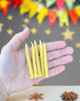 Hand-Dipped Beeswax Birthday Candles - Candles