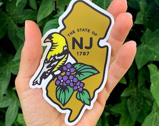 State of NJ 1787 Vinyl Decal/Sticker