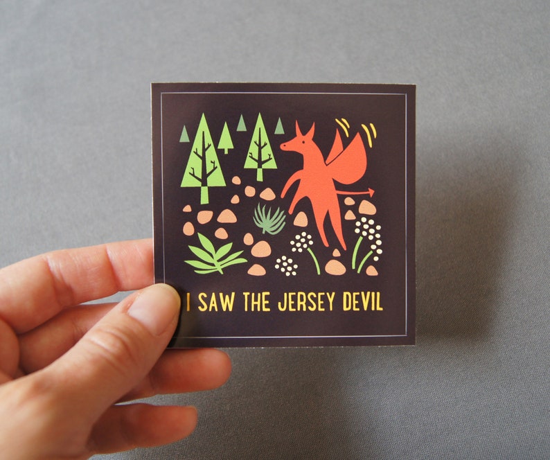 I Saw The NJ Devil Vinyl Decal/Sticker