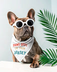 Jersey Dog Bandanas - Paws Off I’m From Jersey / Small
