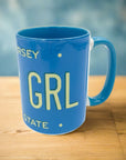 Jersey Girl Blue License Plate Mug