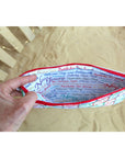 Jersey Shore Beach Tag 8’’ x 10’’ Zippered Pouch - Apparel & Accessories