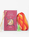 Learn To Knit Scarf Kit - Sunset Scarf