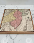 Map Trivet/Coaster Set - Vintage Map