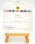 Morse Code Tila Bracelet - Sister - Jewelry & Accessories