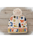 New Jersey Hats with Pom Pom - Coastal Nature - Pink