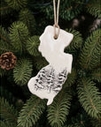 NJ Ornaments Large - Trees - Pottery
