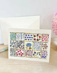 Pressed Flower Collage Greeting Cards - Pressed Quilt - Books & Cards