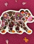 Pressed Flower Print - Vinyl Stickers - Bear - Sticker