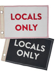 Rectangular Sail Flag - Black / Locals Only - Apparel & Accessories