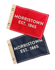 Rectangular Sail Flag - Navy Blue / Morristown Est. 1865 - Apparel & Accessories