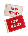 Rectangular Sail Flag - White / New Jersey - Apparel & Accessories